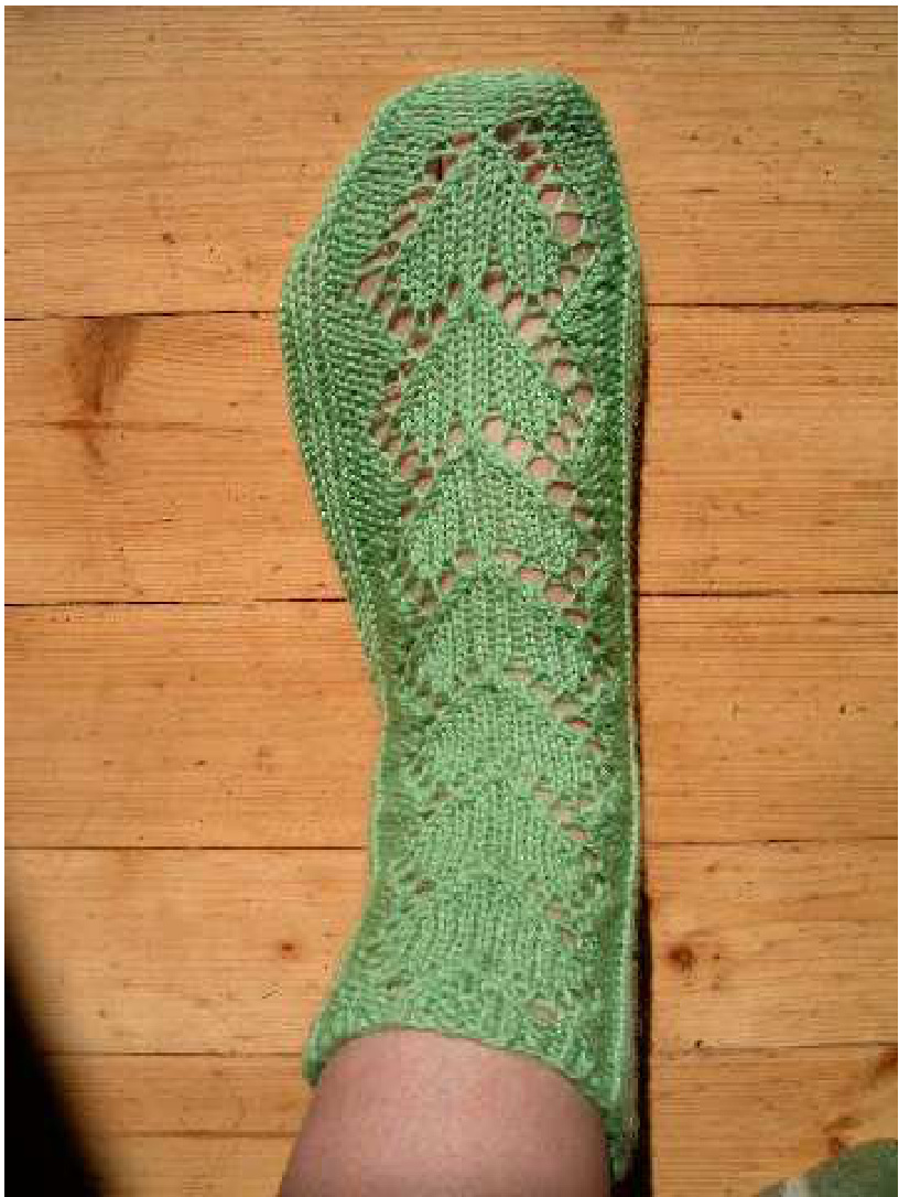 Cozy Heart Pattern Socks Knitting Guide for Women's Size 38 pattern preview