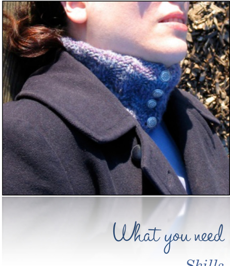 Whirlwind Neckwarmer Knitting Pattern by Wendi Dunlap pattern preview