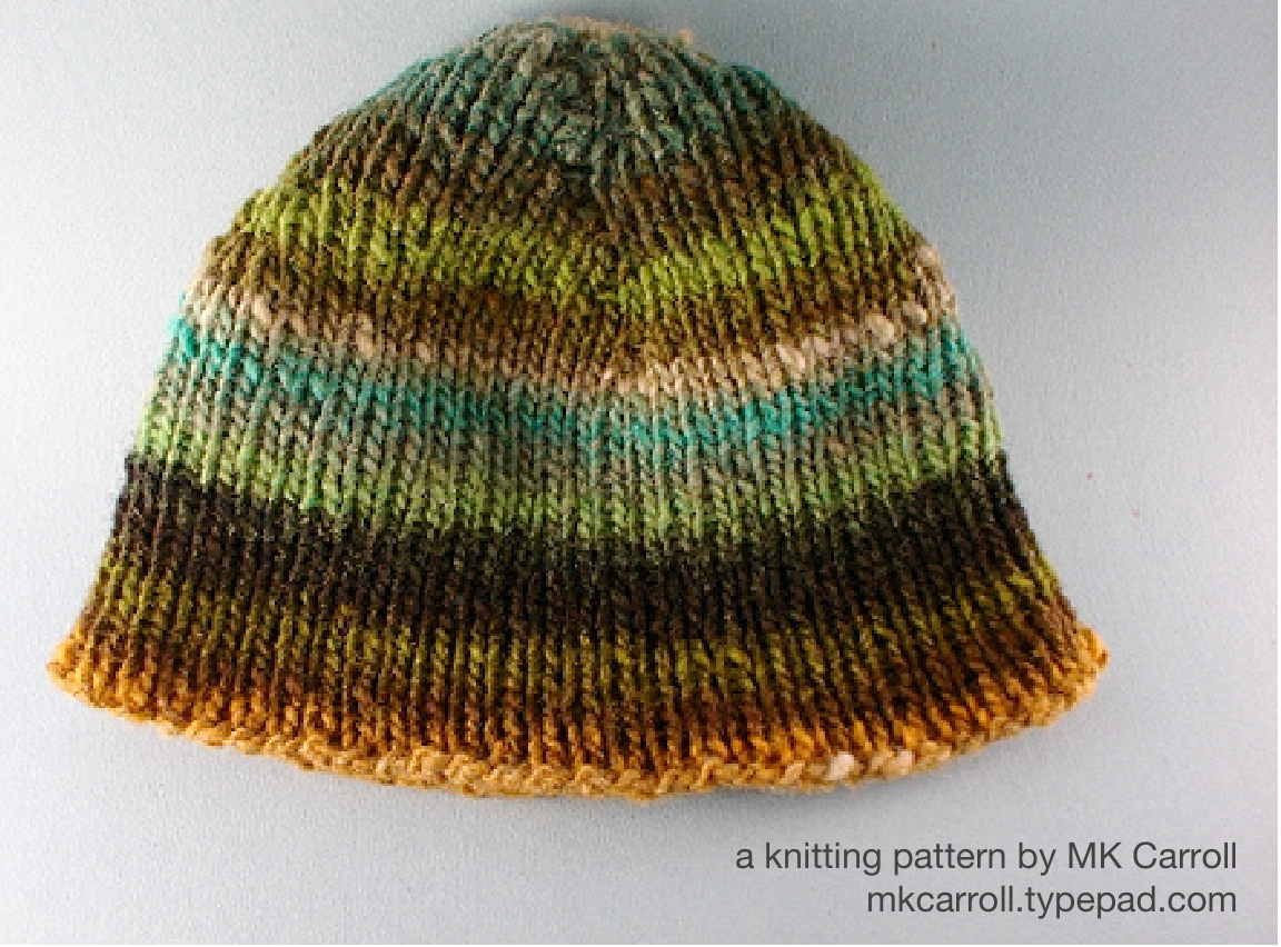 Customizable Top-Down Ribbed Beanie Knitting Recipe for All Sizes and Yarns pattern preview