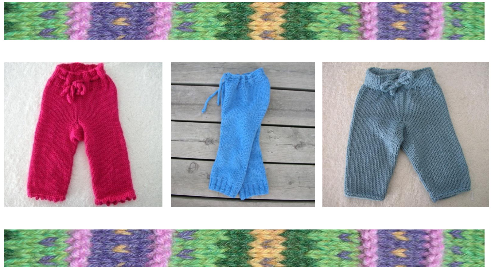 Double-Knit Reversible Britches Pattern with Variations and Photo Gallery pattern preview