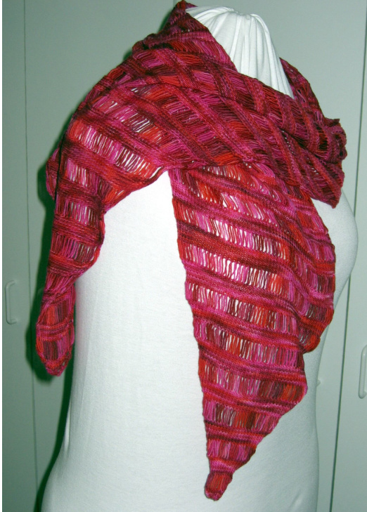 Machine Knit Clapotis Patterns: Two Versions for Scarf/Shawl Creation with Technical Guide and Tutorials pattern preview