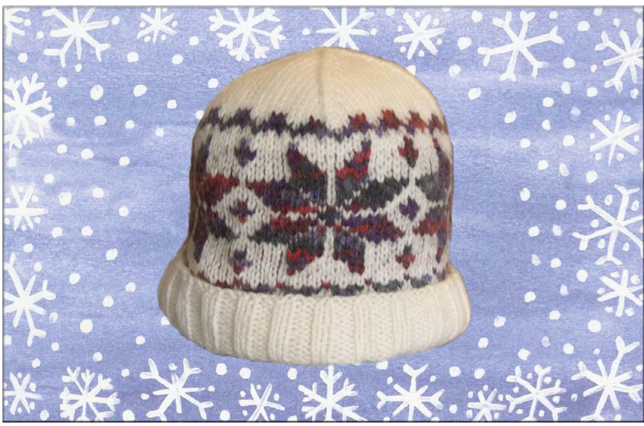 Snowflake Knitting Pattern by Libby Grant: A Unisex Adult Headgear Design pattern preview