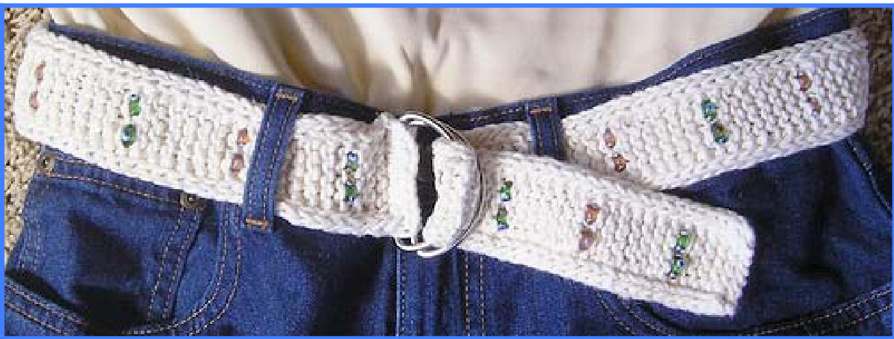 Dashing Beaded Belt Pattern: Quick Knit Project for Added Flair with Bulky Yarn and Beads pattern preview