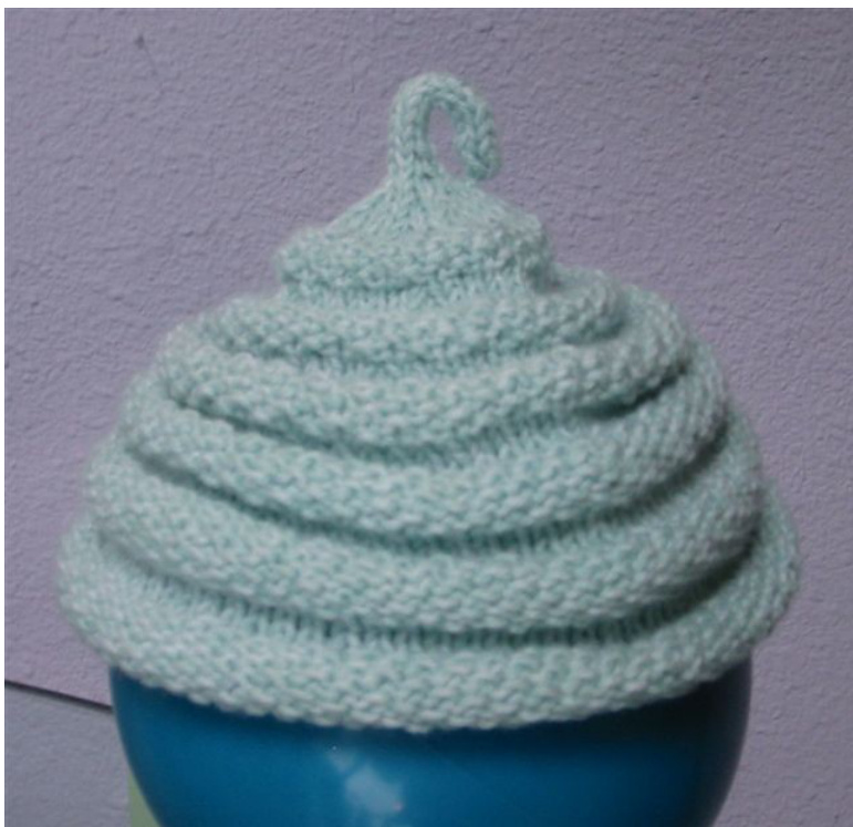 Soft-Serve Baby Hat Knitting Pattern: A Delicious Swirl for Little Ones (0-3 & 3-6 Months) pattern preview