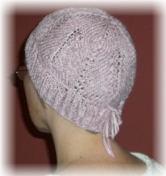 Memingboe Sitch Chemo Cap Pattern: Soft Bamboo & Alpaca Intermediate Knit Design by Dawn Seymour pattern preview