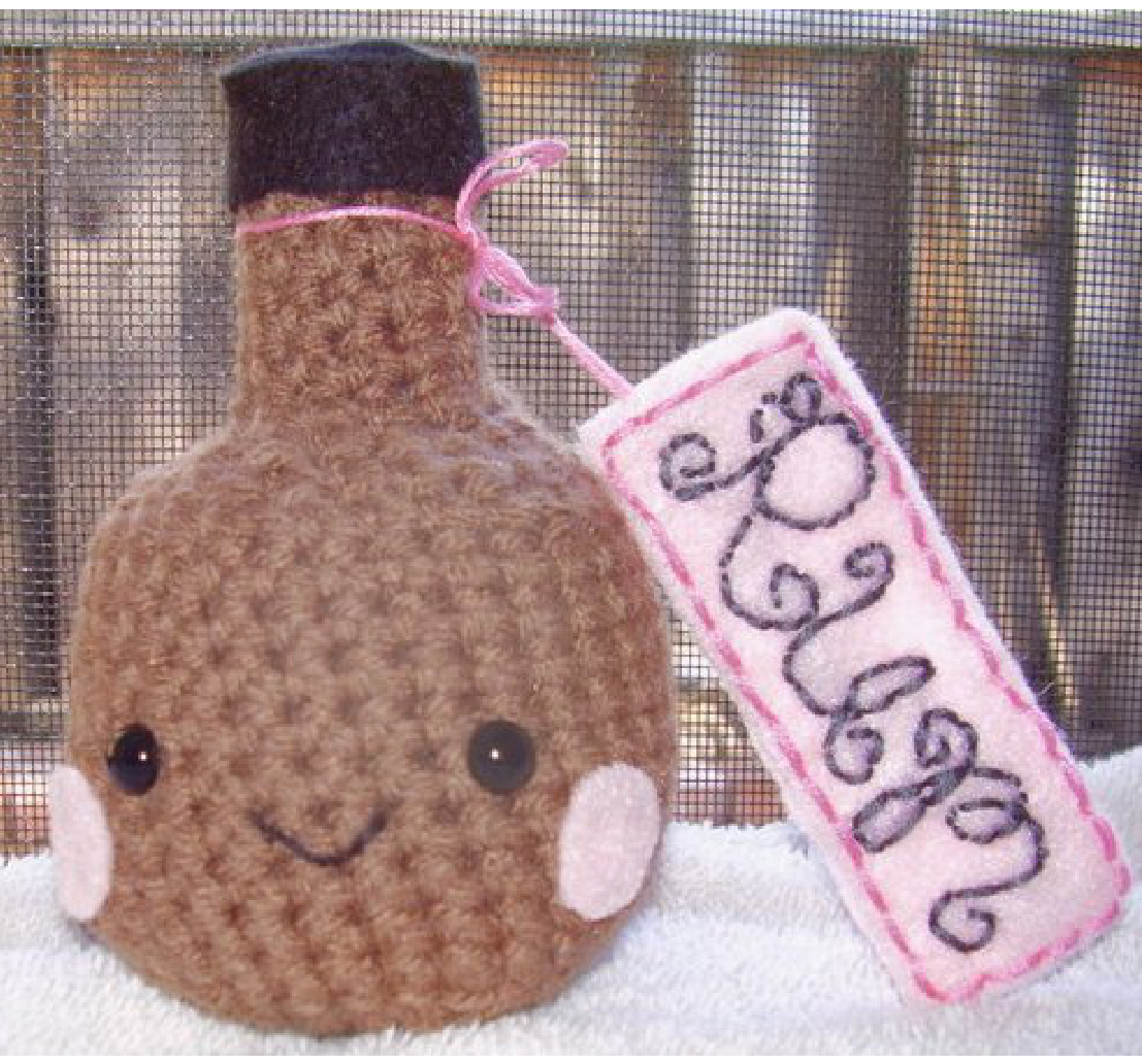 Crochet Amigurumi Rum Bottle Pattern by Tiffany Evans - A Step-by-Step Guide pattern preview