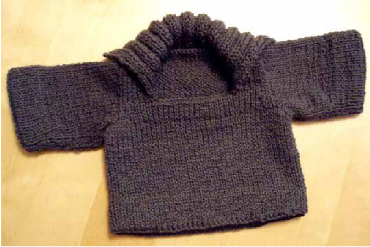 Kipling Baby Sweater Pattern: Hand-Knit Newborn Design with Detailed Instructions pattern preview