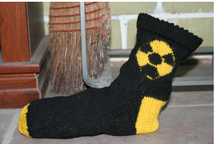 Radioactive Socks Pattern for the Apocalypse Enthusiast: A Unique Knitting Design by Nuclear Knits pattern preview