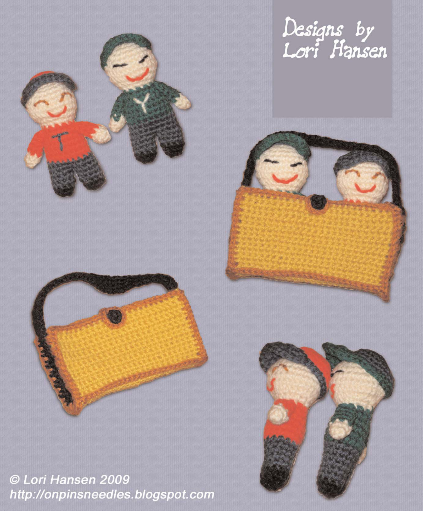 Amigurumi Friends Pattern: Buddies & Buddie Bag Tutorial for Crochet Enthusiasts pattern preview