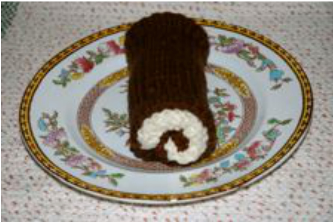 Loom Knitted Mini Chocolate Swiss Roll Pattern: Free Design by Helen Jacobs-Grant pattern preview