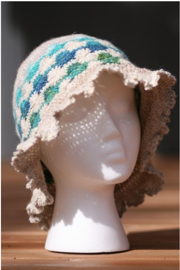 Catherine Wheel Hat Pattern with Variations for Different Yarn Weights pattern preview