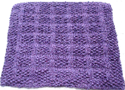 Bars and Seeds Cloth Knitting Pattern: A 10x10" Square Design by Annette Derksen pattern preview