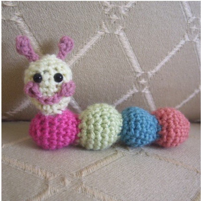 Crochet Pattern: Adorable Baby Caterpillar Amigurumi by Crochetbury pattern preview