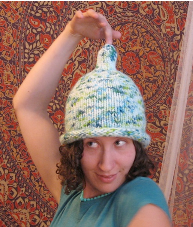 BUHOKNITS PATTERNS: The Condom Hat - A Quick & Easy Knitting Project for Adults (S-M-L) pattern preview