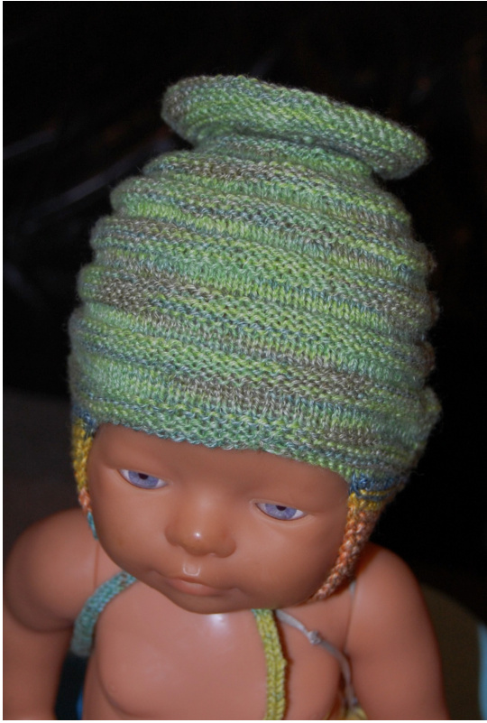 Nicolino Baby Hat Pattern: Vintage-Inspired Knitting Design for Sock Yarn pattern preview