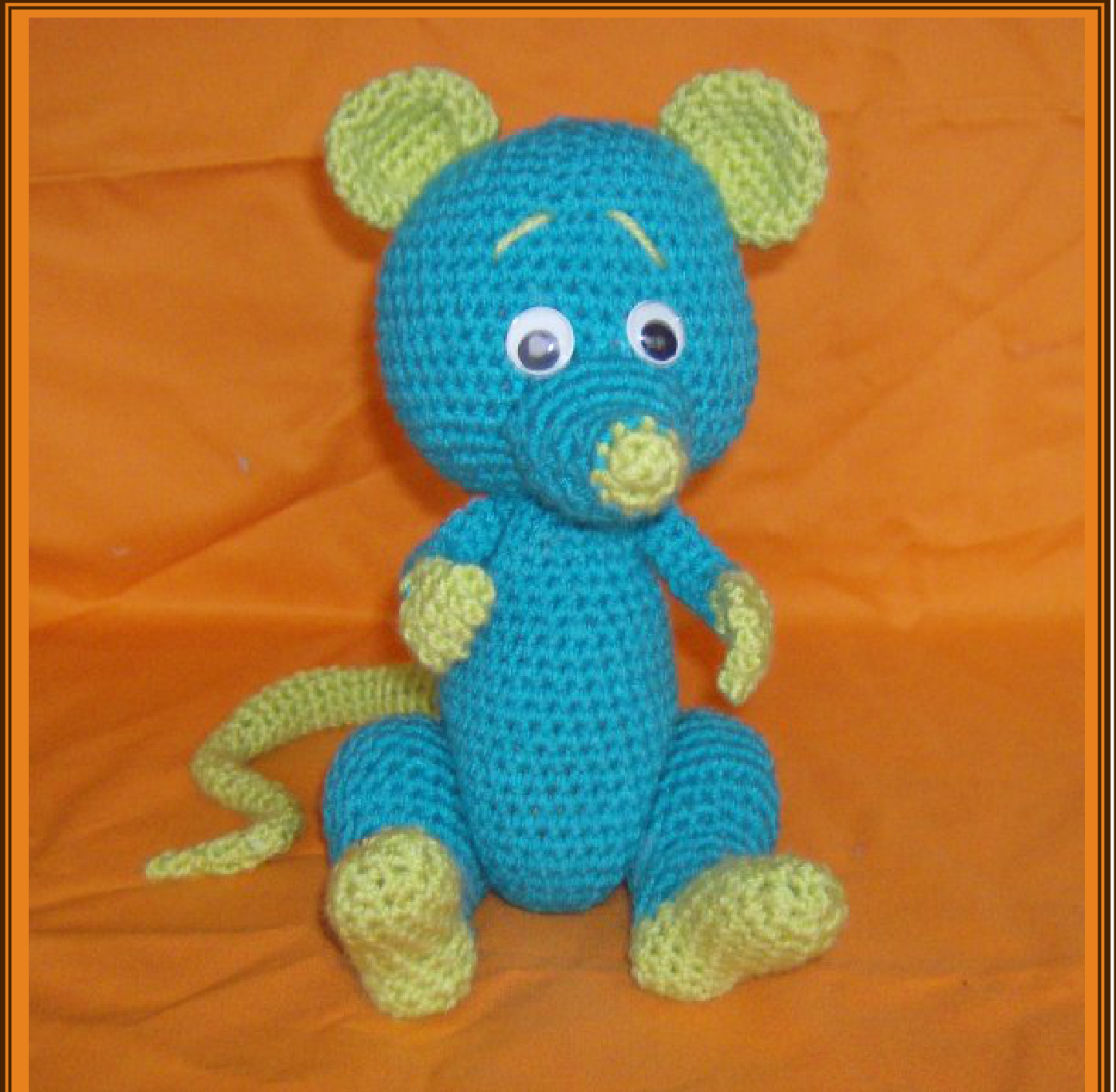 Crochet Pattern: Macey Mouse Amigurumi Toy with Moveable Limbs and Tail pattern preview