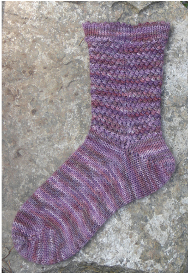 Tall Gal Knits Sock Pattern for Inspirations Yarns (Adjusted for Commercial Yarns) pattern preview