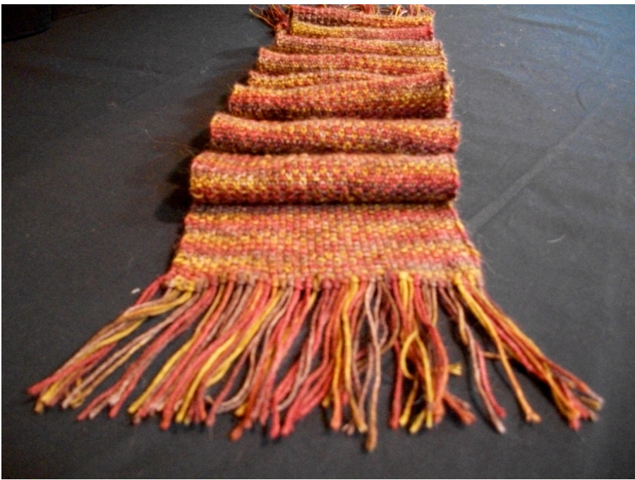 Peruvian Woven Scarf Pattern by Jennifer Wood: A Step-by-Step Knitting Guide with Techniques pattern preview