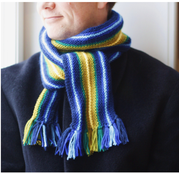 Colour Therapy Scarf Knitting Pattern by Eline Oftedal - Easy Skill Level Design pattern preview