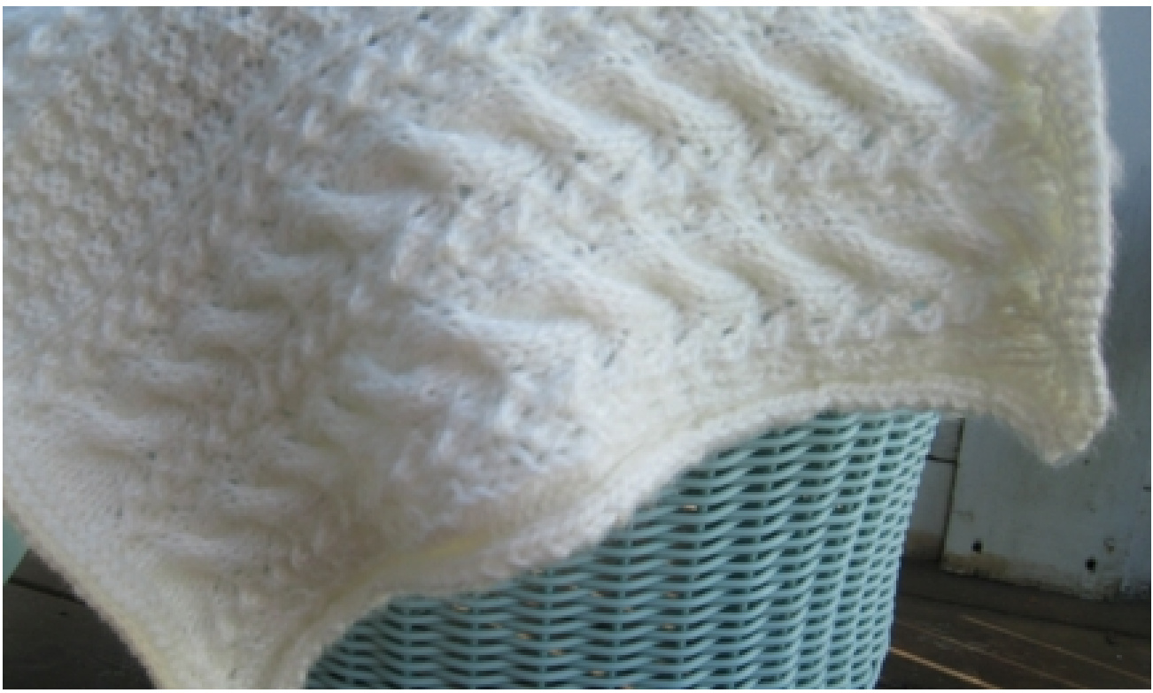 Knitted Serenity: Kate's Baby Blanket Pattern for Intermediate Knitters pattern preview