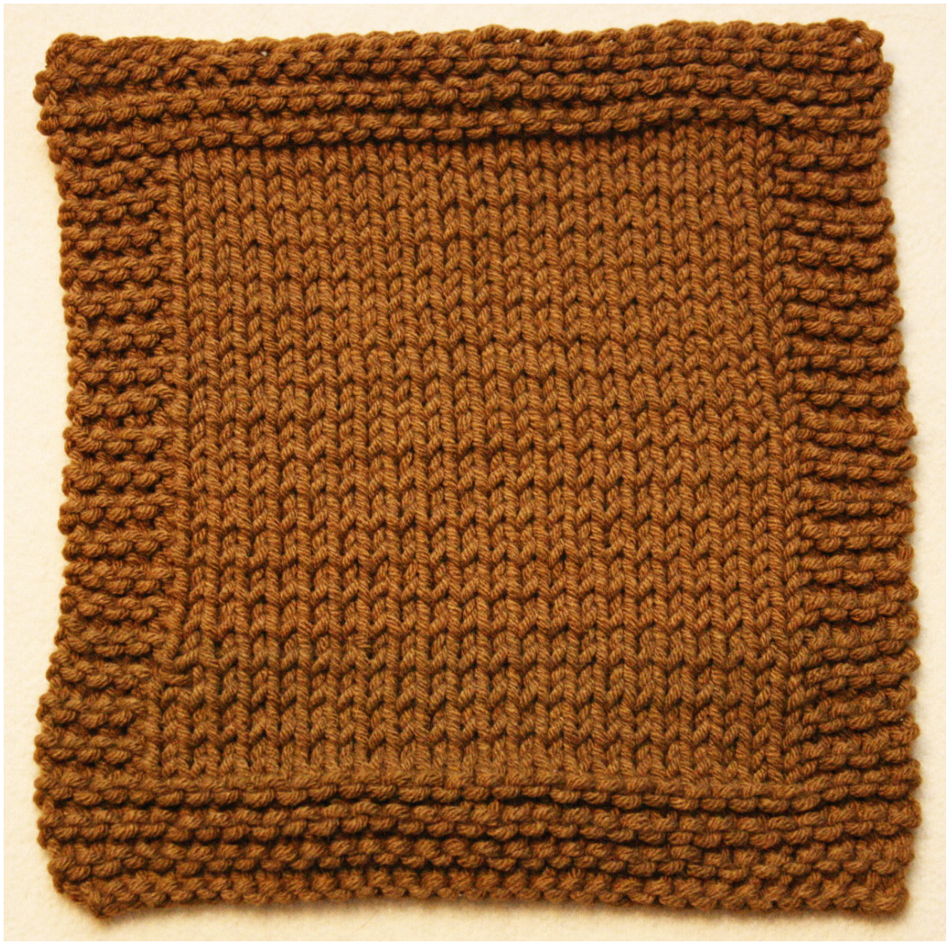 Knooking Essentials: Beginner-Friendly Stockinette Stitch Washcloth Pattern by Photojenic Designs pattern preview