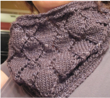 Artemis Cowl Knitting Pattern: A Dark, Twisted, & Fun Lace Design Inspired by Artemis Fowl pattern preview