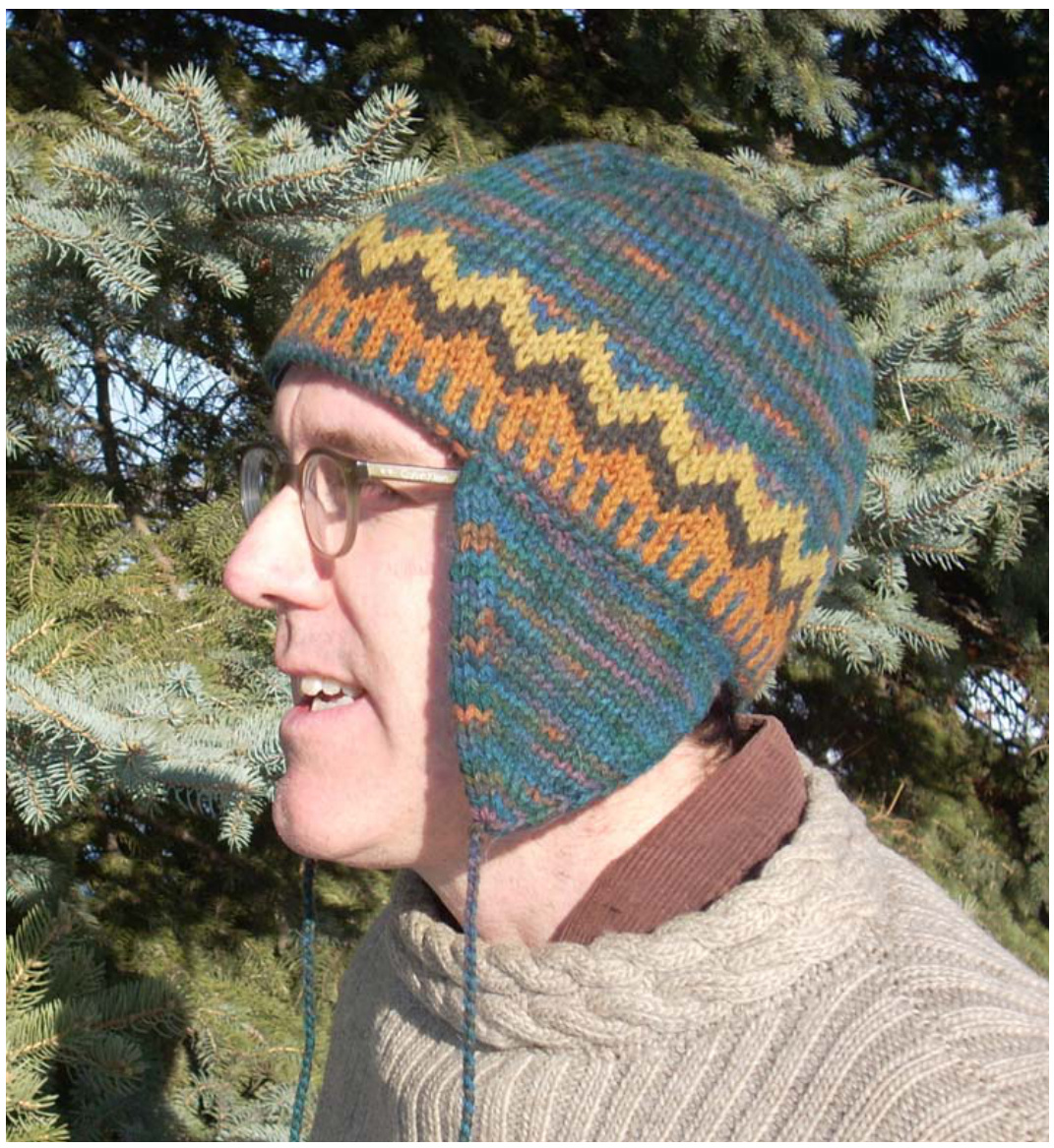 Double Or Nothing Earflap Hat Pattern: Intermediate Knitting Design for Kids & Adults by Amy E. Anderson pattern preview