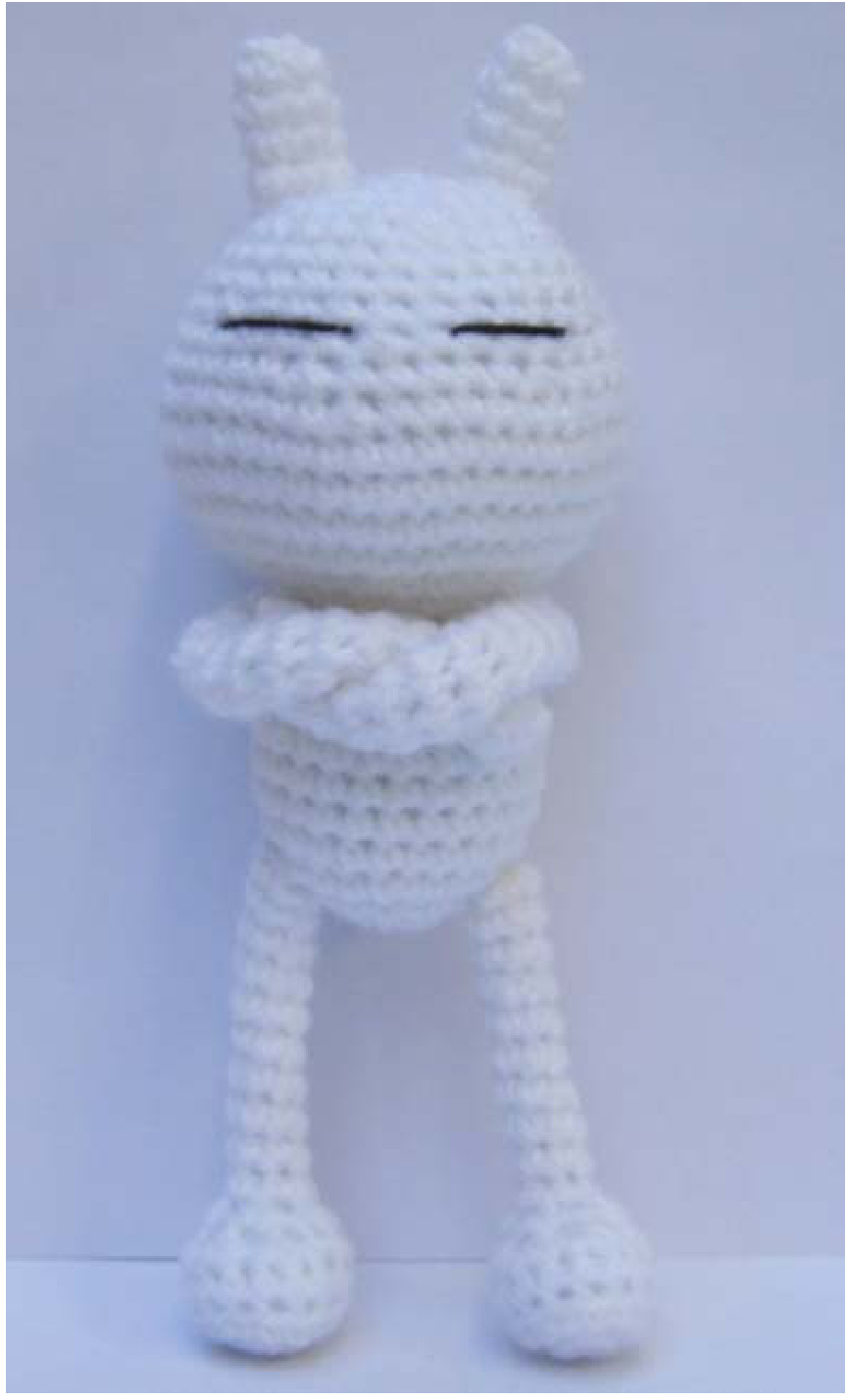 Tuzki Amigurumi Pattern: Free Crochet Tutorial in German (Designed by Sayjai, Translated by Andrea Gaida) pattern preview