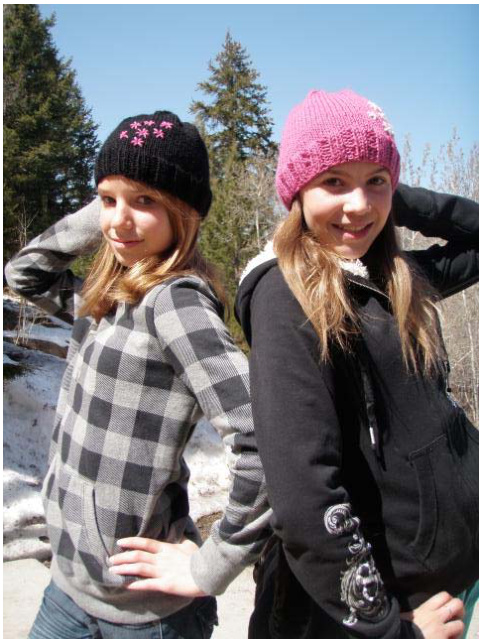 Rock Star Beanie Pattern: Quick & Easy Embellished Knit Hat for Kids & Adults pattern preview