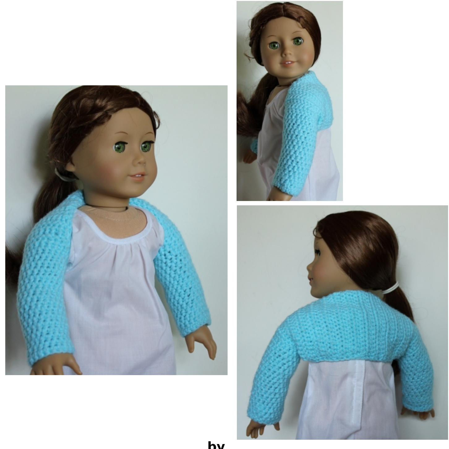 American Girl Ballet Shrug Crochet Pattern for Offline Sales and Gift Giving with Detailed Instructions and Gauge Specifications pattern preview