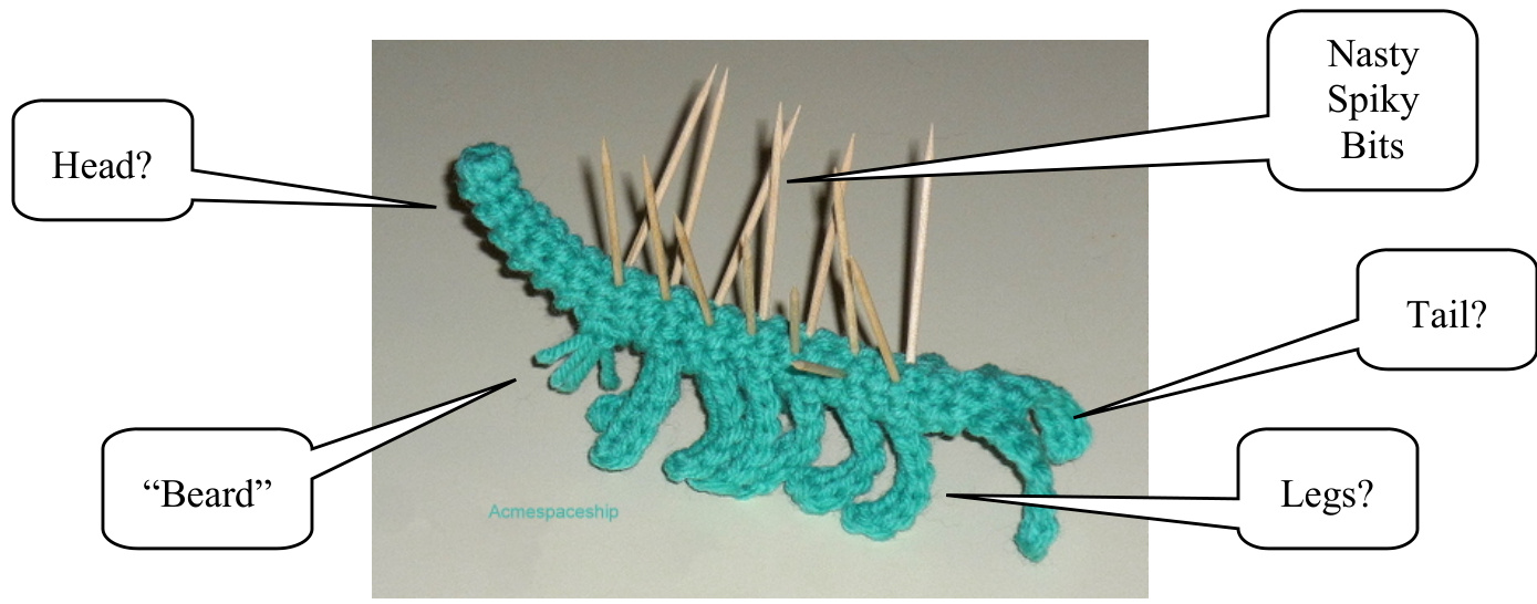 Crocheting Hallucigenia: A Cambrian Era Amigurumi Pattern Inspired by Wonderful Life pattern preview