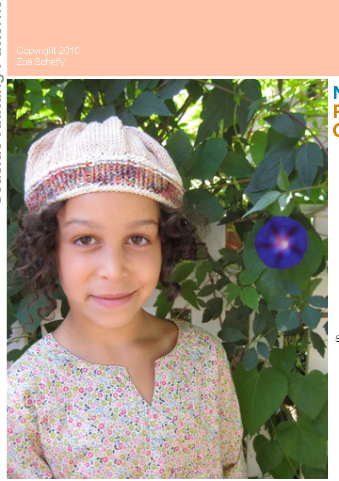 La Parisienne Child's Hat Knitting Pattern: A Multicolor Toddler and Child Hat Design Using Nashua Daylily and Rowan Purelife Cotton Yarns pattern preview