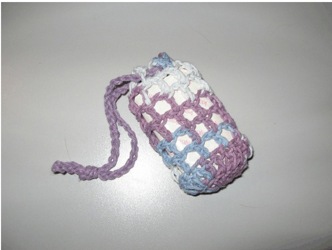 Crocheted Soap Sack Pattern by Simple Knits: A Quick and Easy DIY Skin Scrubber Project pattern preview