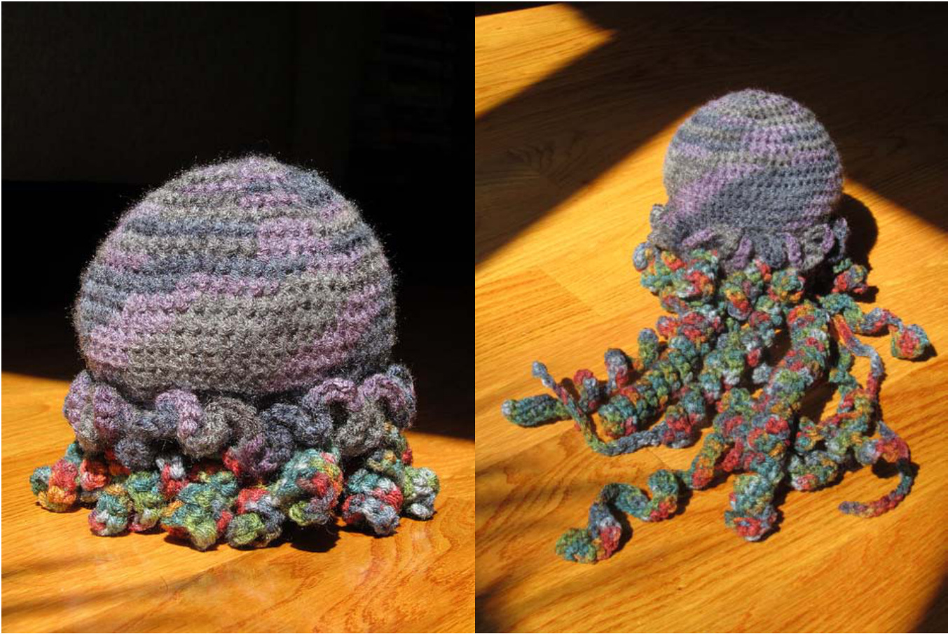 Crochet Pattern for Adorable Jellyfish Amigurumi with Customizable Tentacles and Ruffle Details pattern preview