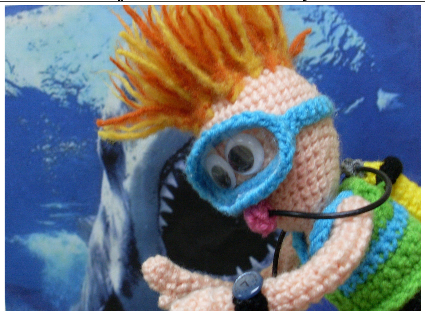 Spike, the Scuba Diver Amigurumi Pattern: A Detailed Crochet Guide for Dive Enthusiasts and Crafty Hobbyists pattern preview