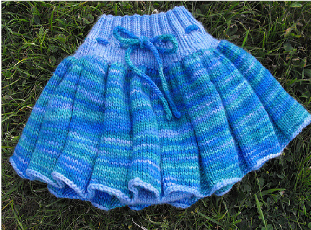 Girly-Girl Skirty Soaker Pattern by Amy Kenagy - Knitting Tutorial for Baby Soaker and Skirt pattern preview