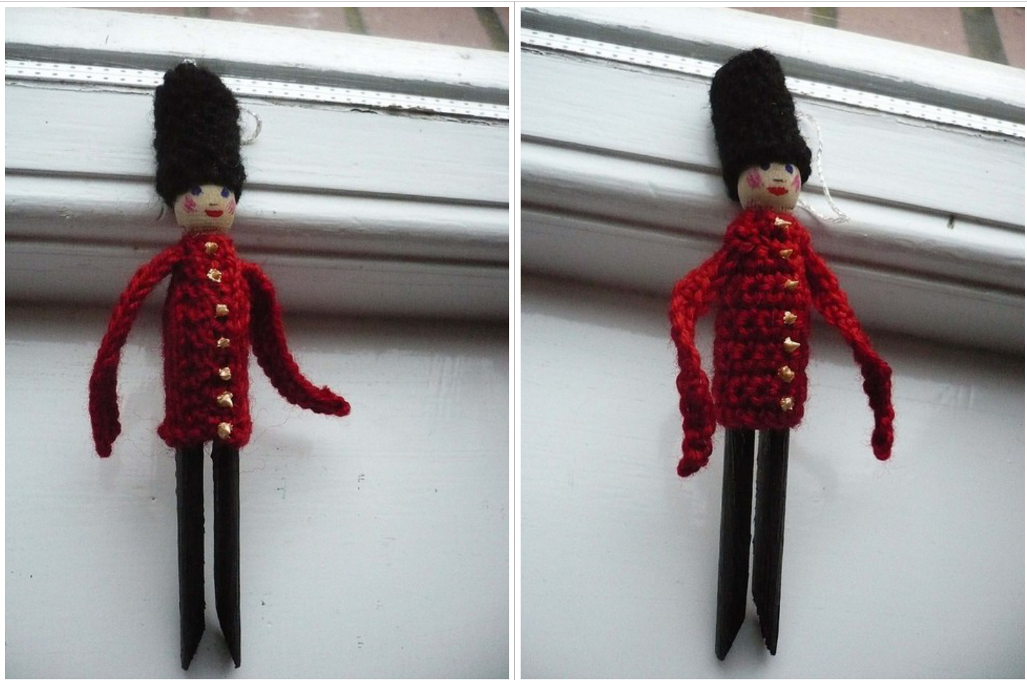 DIY Toy Soldiers Ornament Pattern: Knit and Crochet Tutorial by Marion Crick pattern preview