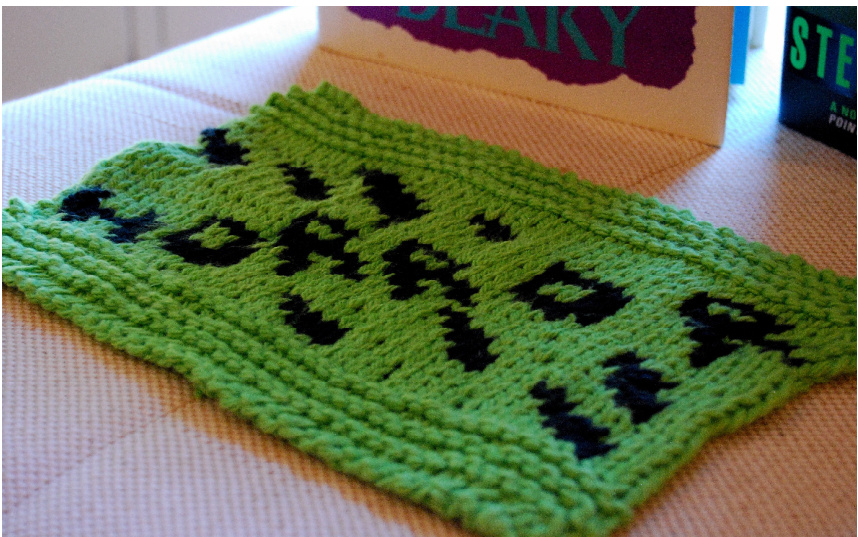 Unraveling Frightful Memories: A Knitting Pattern for Horror Fans - 'Horror Dishcloth' Design by Knitting Magic Girl pattern preview