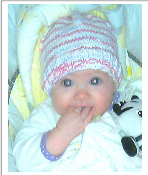 Anna's Winter Hat Pattern for Babies: A Simple and Quick Knitting Guide for 5-6 Month Olds pattern preview