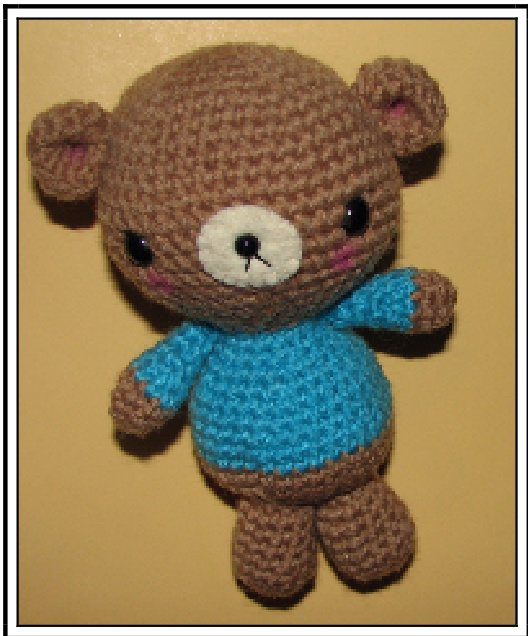 Amigurumi Teddy Bear Crochet Pattern by Shelley Tudor - Detailed Step-by-Step Guide for Crafting a Cuddly 6.5-inch Tall Bear pattern preview