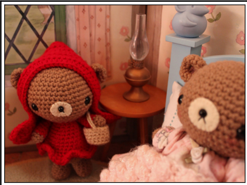 Little Red Riding Hood and Granny Amigurumi Teddy Bear Crochet Pattern by Shelley Tudor pattern preview