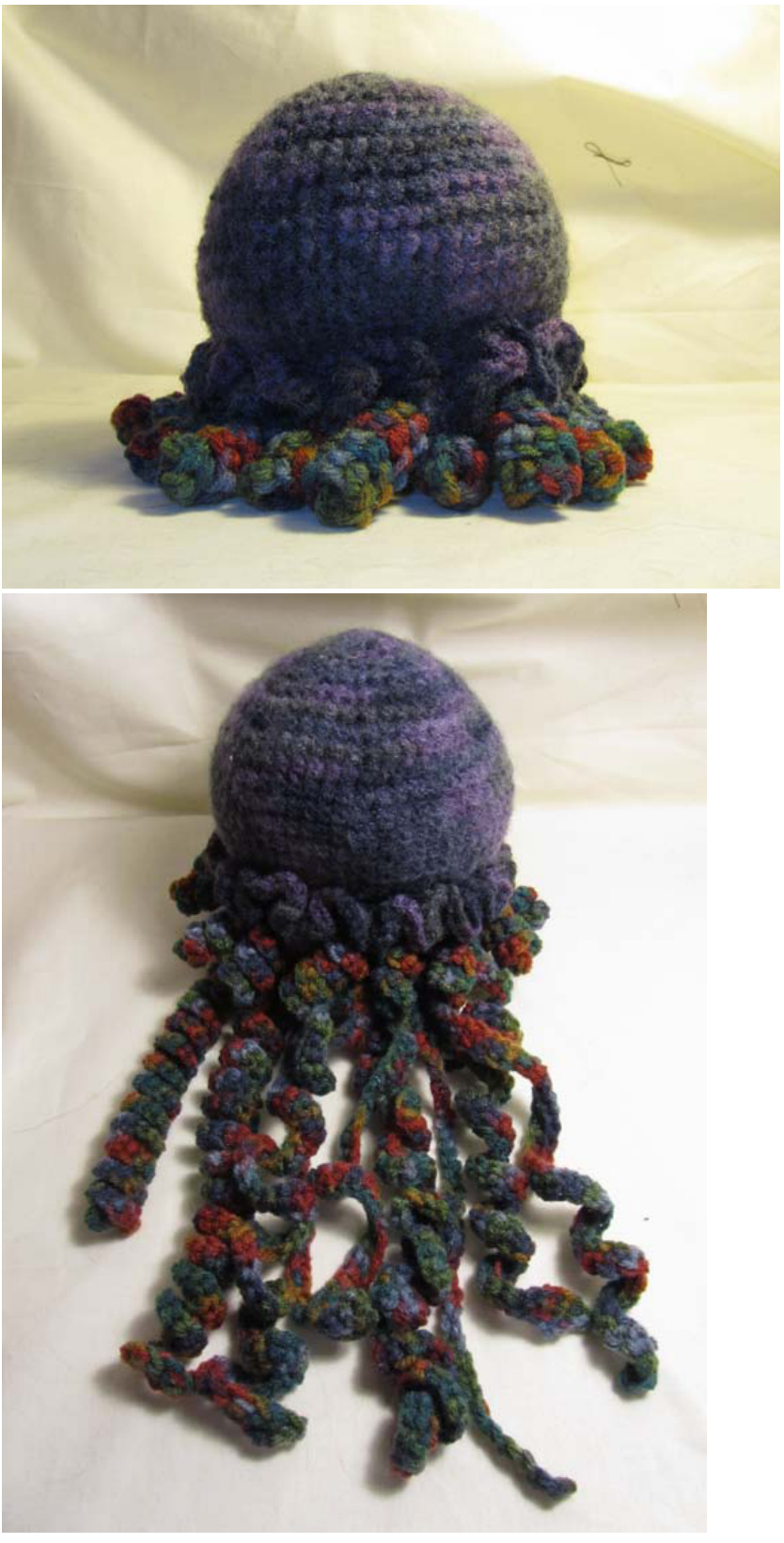 Julie the Jellyfish Amigurumi Pattern: Crochet Instructions for Adorable Cnidarian Companion with Customizable Tentacles pattern preview