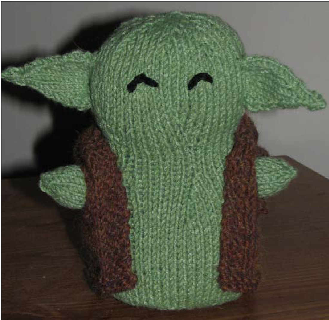 Yodagurumi Knitting Pattern by Wandering Cat Studio: A Cute and Snuggable Yoda Amigurumi Toy pattern preview