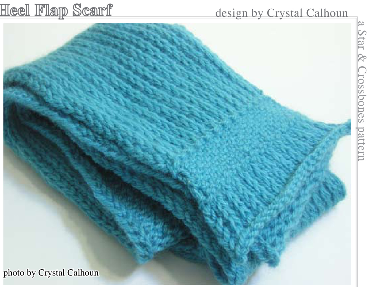 Heel Flap Happiness Scarf Pattern: A Knitting Guide for Endless Cozy Delight pattern preview