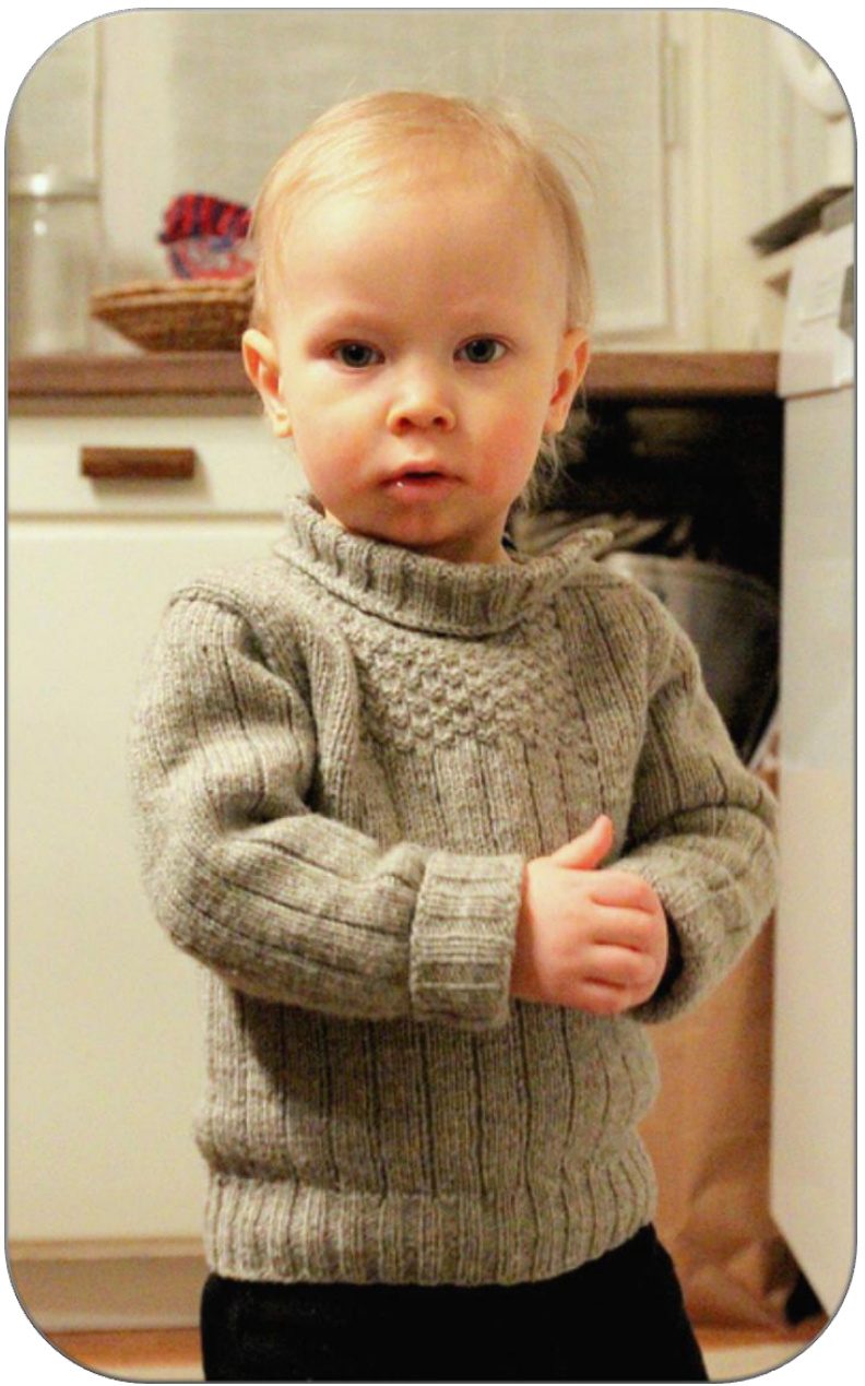 Traditional Finnish Hailuoto Island Toddler Sweater Pattern by Vilma Vuori - Knitting Instructions and Heritage pattern preview