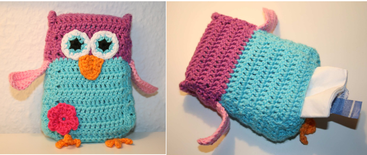 Crochet Pattern for Adorable Snot Owl or Snot Penguin Tissue Covers with Detailed Instructions and Abbreviations pattern preview