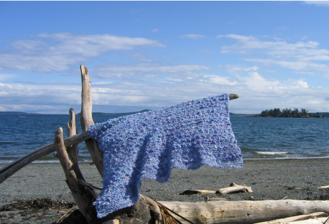 The Island Embrace Blanket: A Community Knitting Pattern by Cat Bordhi for Comfort and Love pattern preview