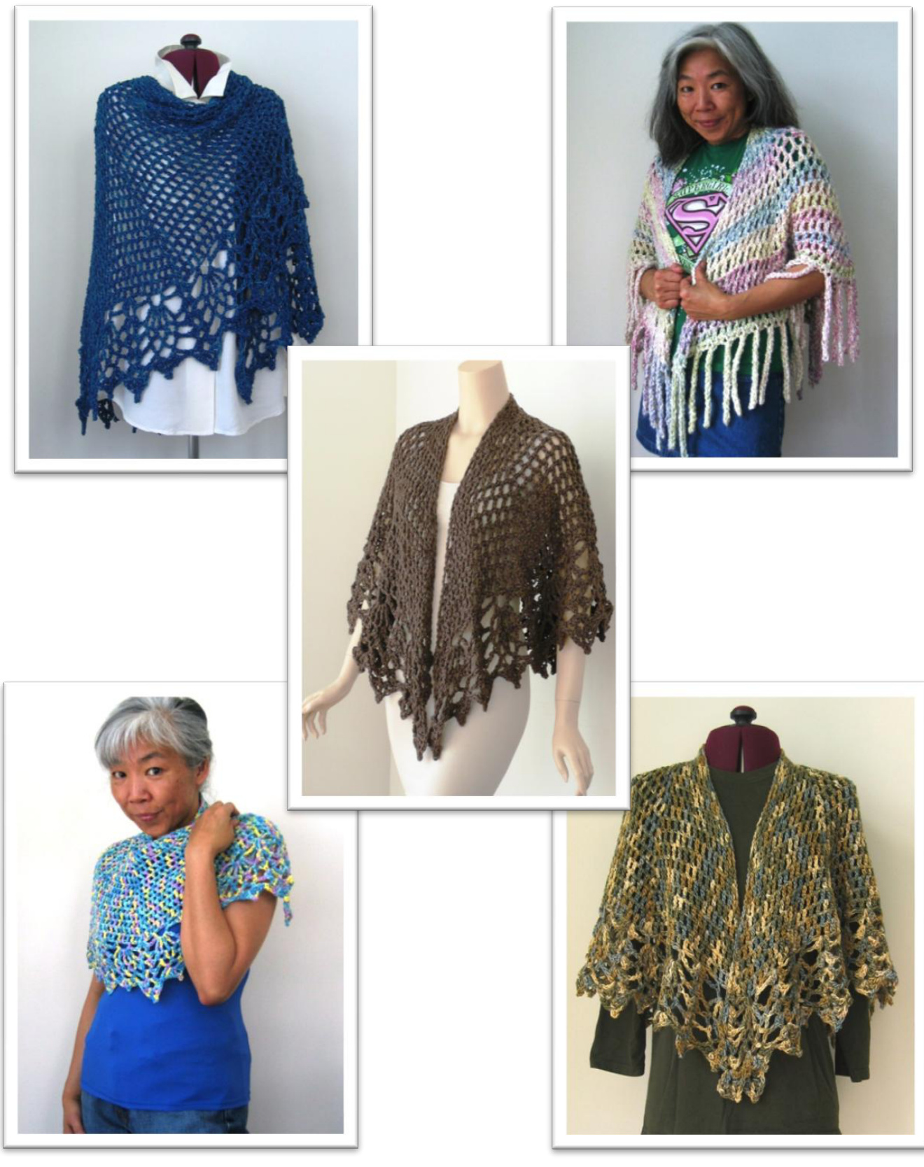 DJC: All Shawl Pattern by Doris Chan - Crochet Design for Customizable, Versatile Shawls in Various Yarns and Gauges pattern preview