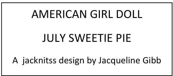 Detailed Knitting Pattern for 18-Inch Doll Clothing and Accessories Including Dress, Sleeves, and Hat with Specific Yarn and Needle Requirements pattern preview