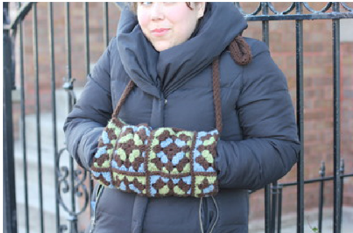 Crocheted Revenge: The Granny Square Muff Pattern to Rival Childhood Envy pattern preview